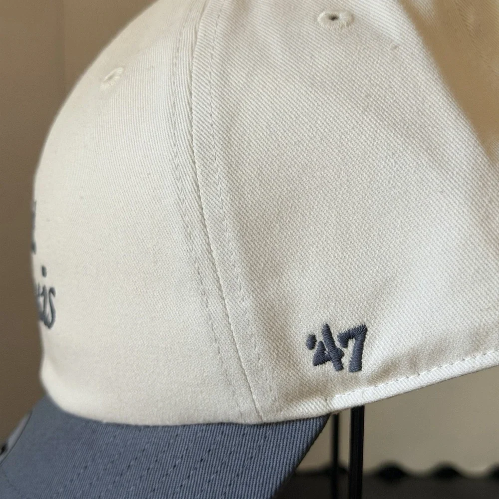 New St. Louis Cardinals Hat Script Cream & Gray '47 Brand Clean Up Adjustable